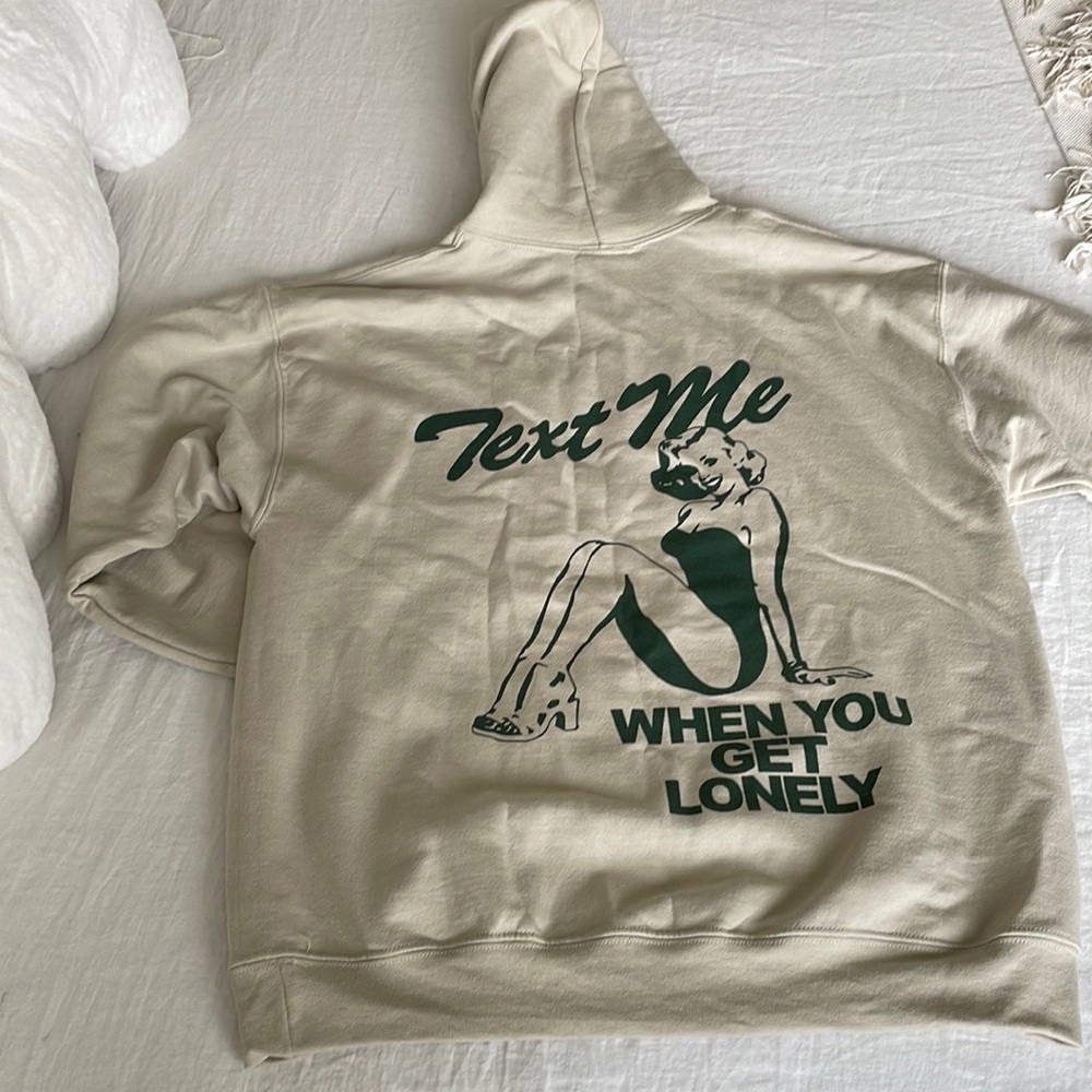 Lonely Ghost Text Me When You Get Lonely Hoodie